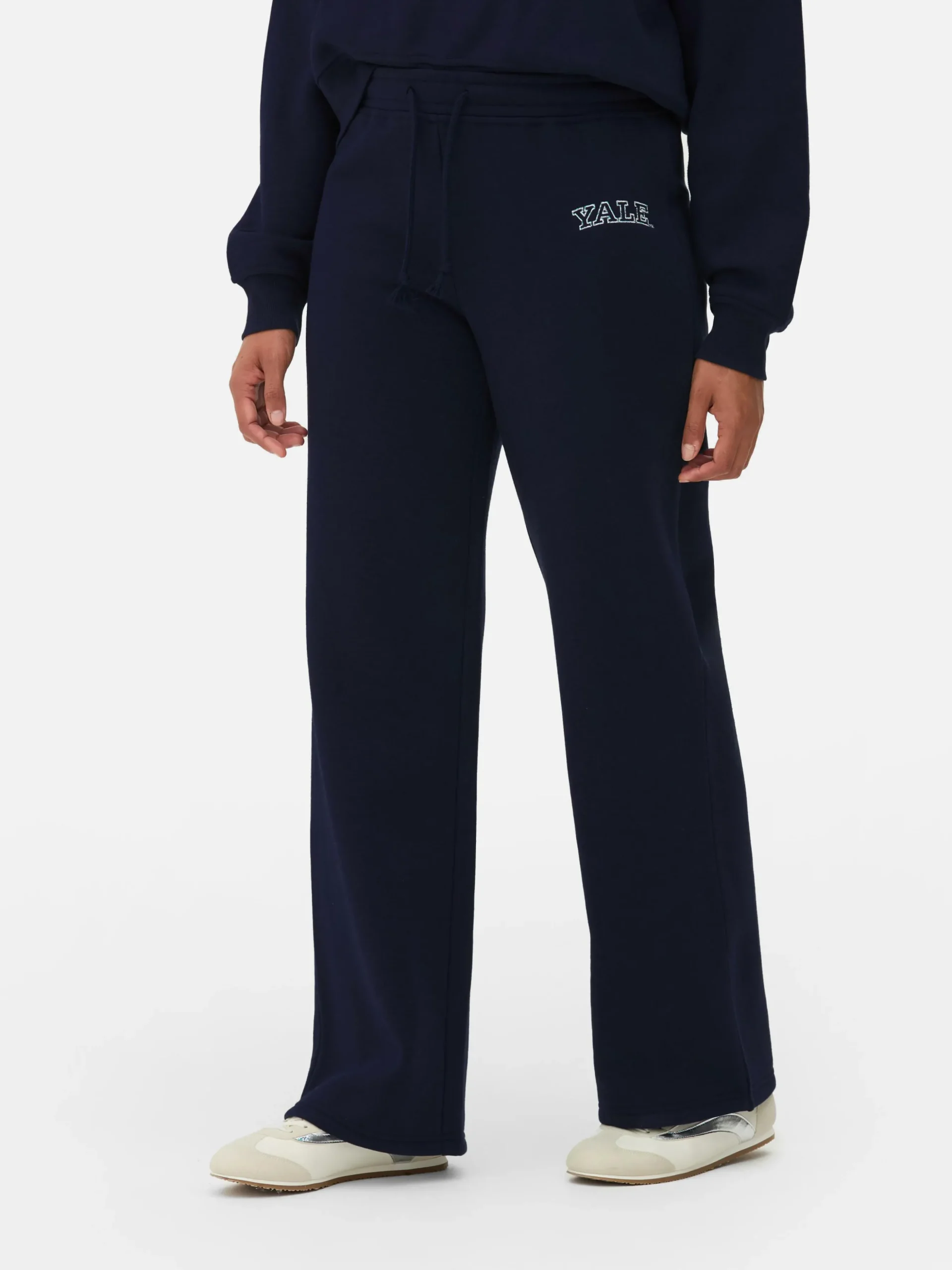 Matchende Joggingbroek Met Wijde Pijpen Yale