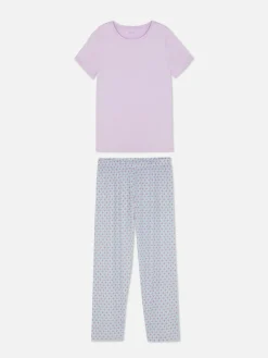 Matchende Pyjama Met Korte Mouwen