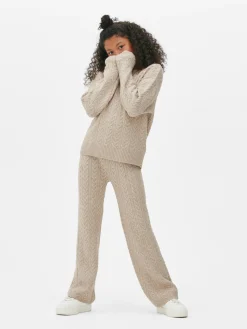 Matchende Set Met Kabeltrui En Legging
