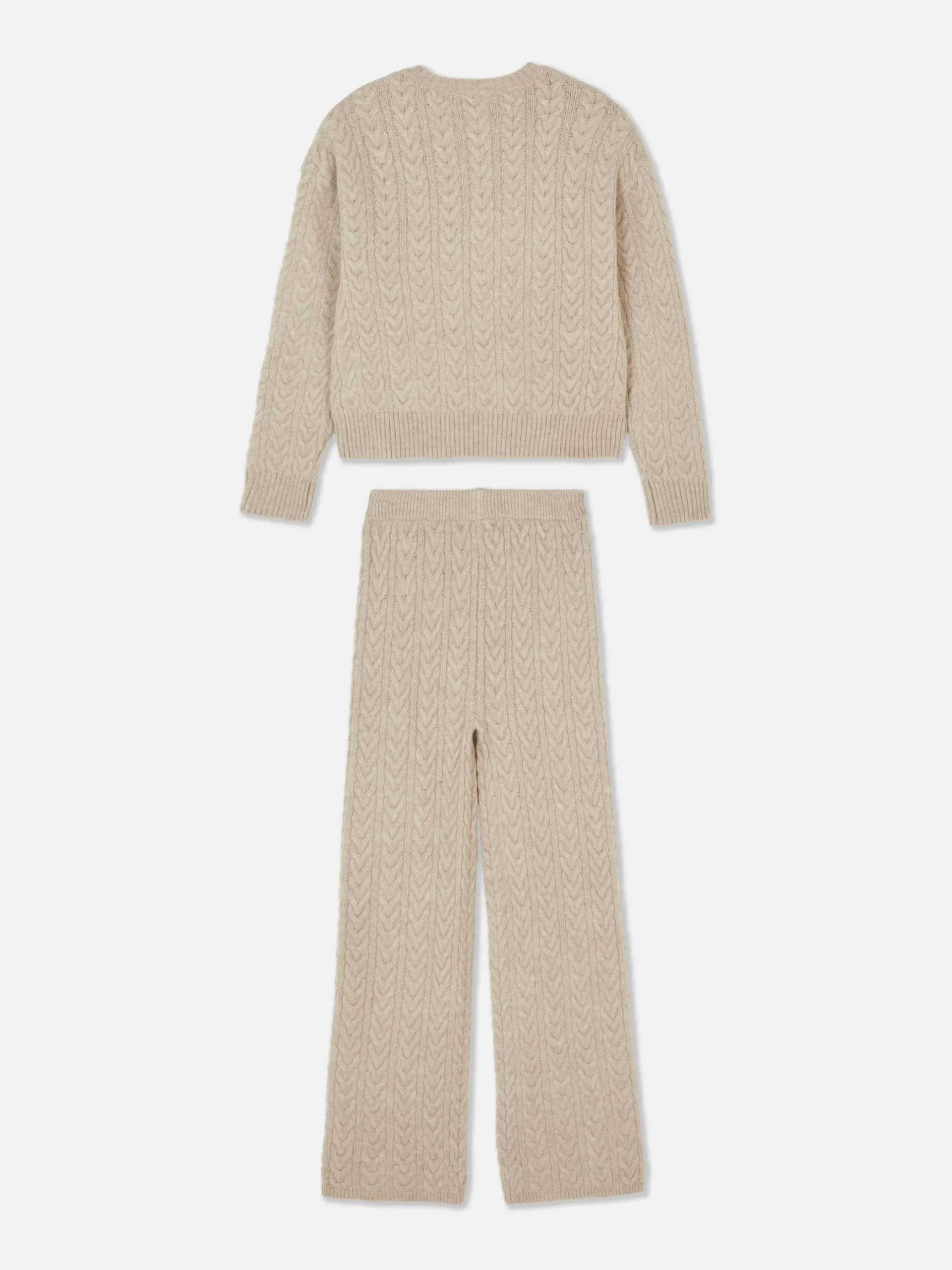 Matchende Set Met Kabeltrui En Legging