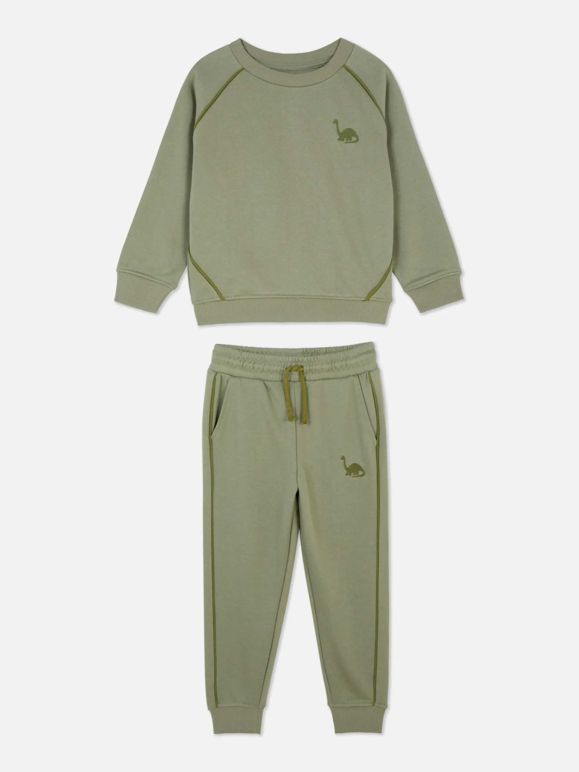 Matchende Set Met Sweatshirt En Joggingbroek Met Dinosaurusprint