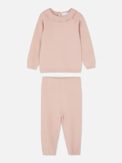 Matchende Set Van Gebreide Trui En Legging
