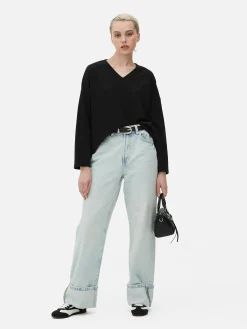 Matchende Top Met Lange Mouwen En Naaddetails