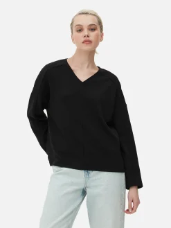 Matchende Top Met Lange Mouwen En Naaddetails
