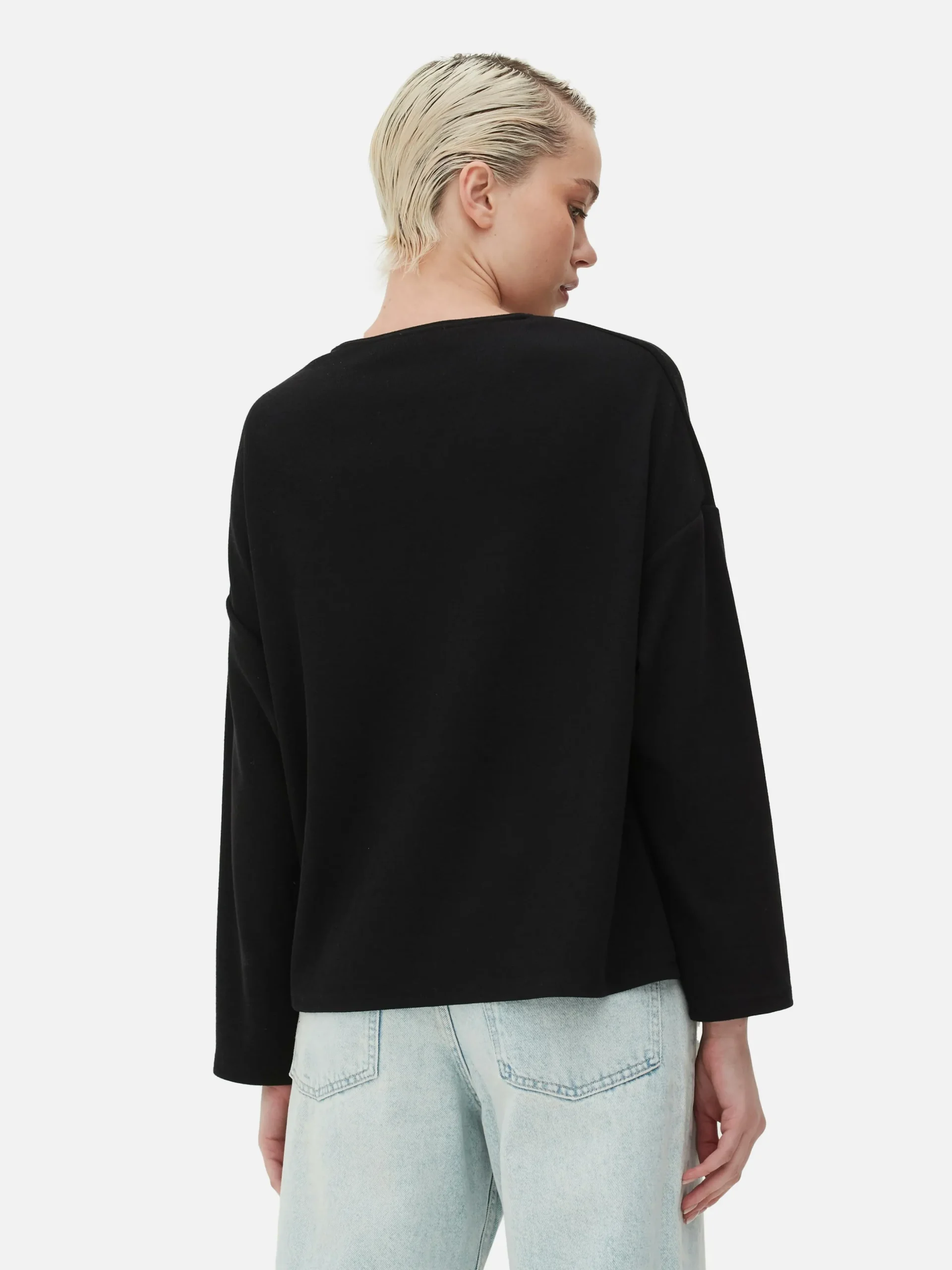 Matchende Top Met Lange Mouwen En Naaddetails