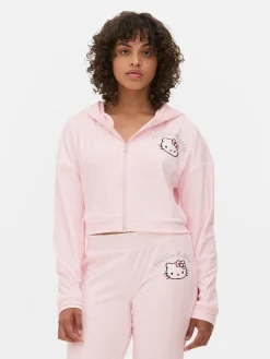 Matchende Velours Hoodie Met Rits Hello Kitty