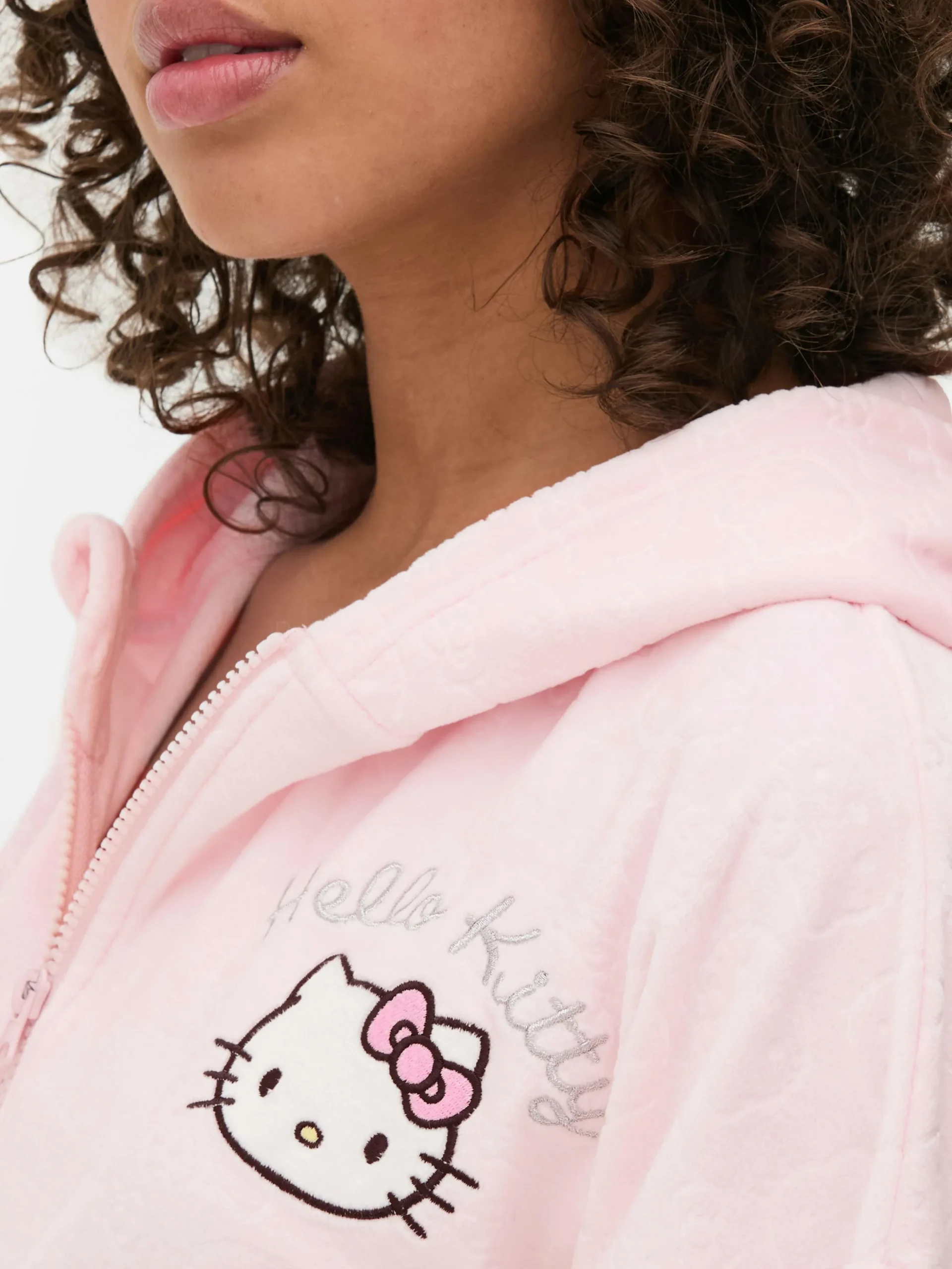 Matchende Velours Hoodie Met Rits Hello Kitty