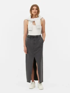 Maxi-rok Met Acid Wash