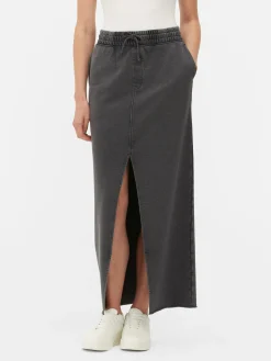 Maxi-rok Met Acid Wash