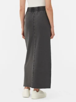 Maxi-rok Met Acid Wash