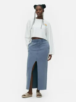 Maxi-rok Met Acid Wash
