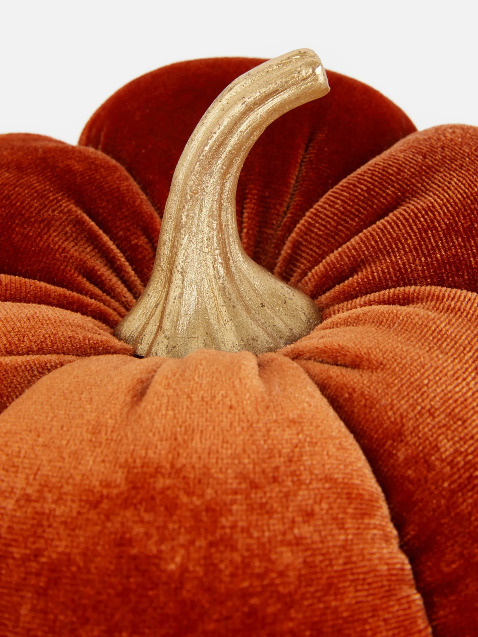 Medium Pompoenornament Van Pluche Fluweel