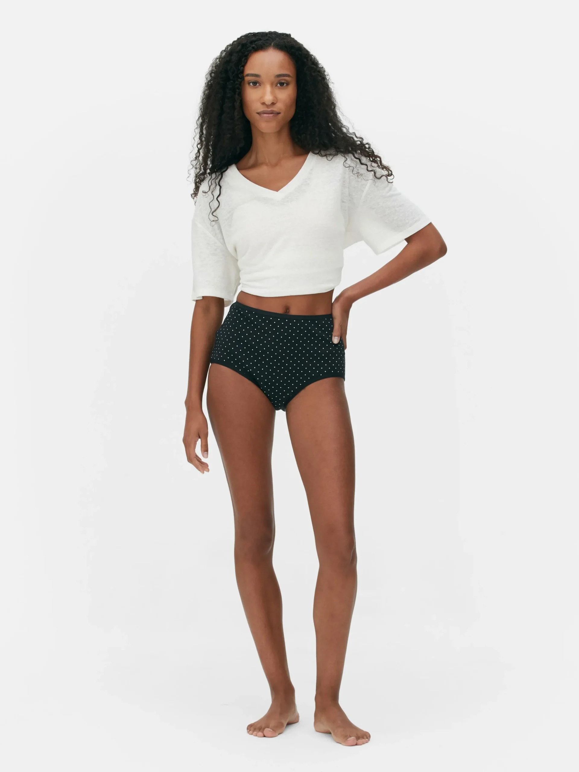 Menstruatieslip Met Hoge Taille, Set Van 3