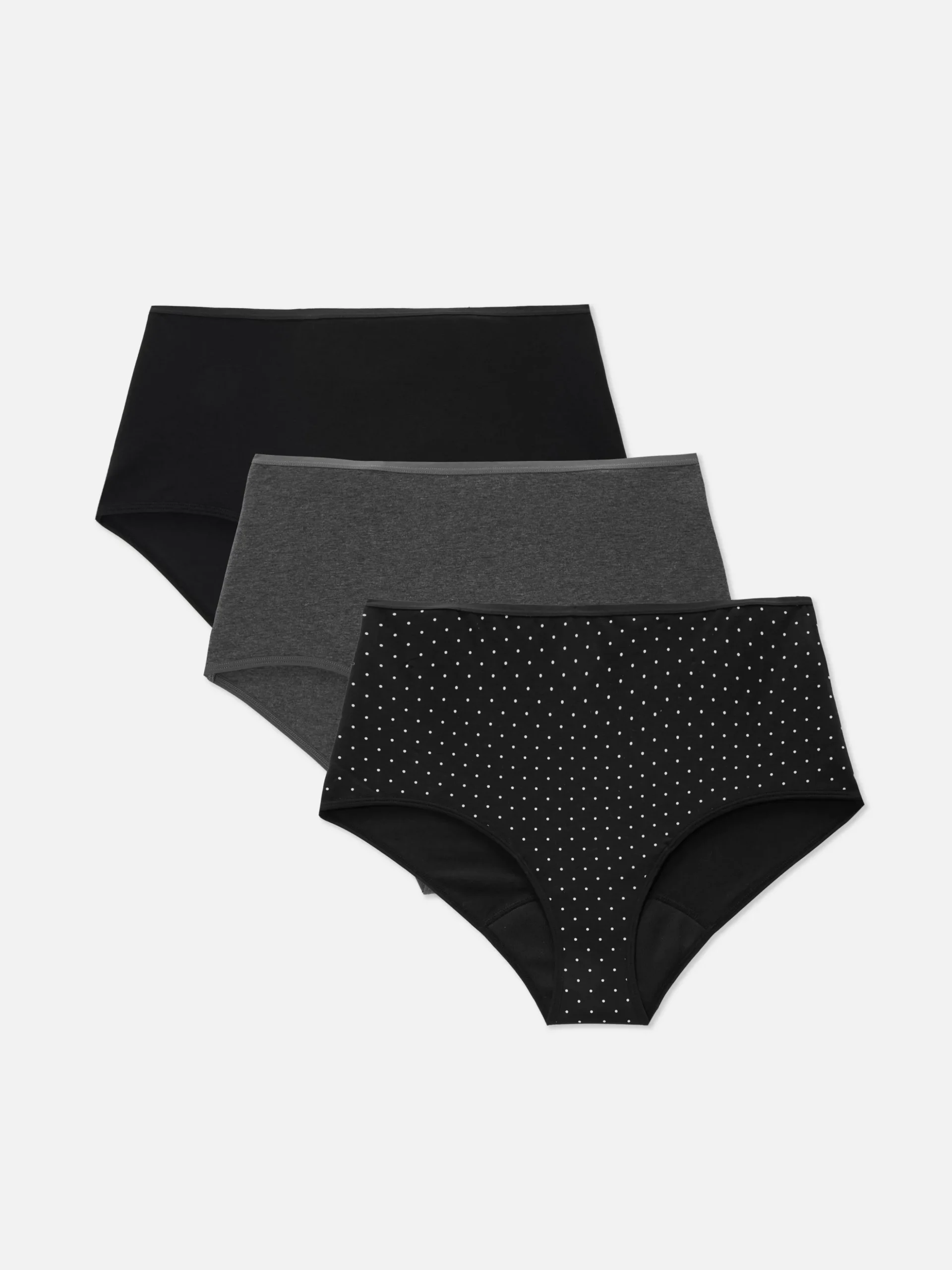 Menstruatieslip Met Hoge Taille, Set Van 3