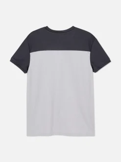 Mesh T-shirt Met Kleurvlakken