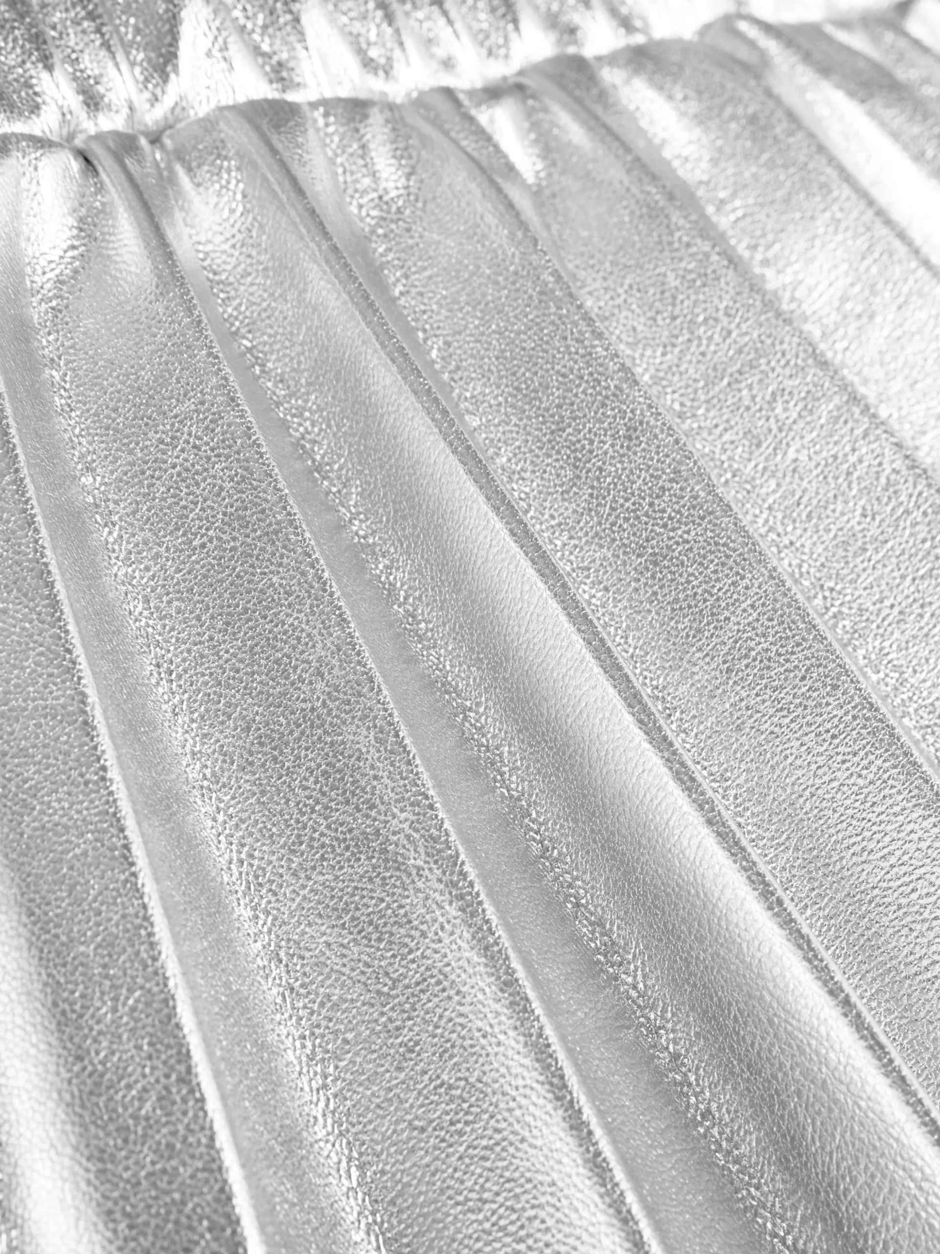 Metallic Geplooide Rok