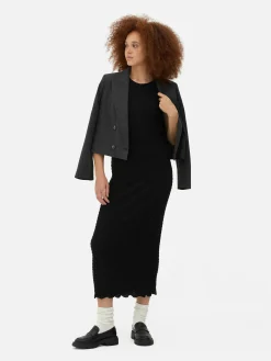 Midi-jurk Met Print En Racerback
