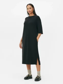 Midi-T-shirtjurk The Edit