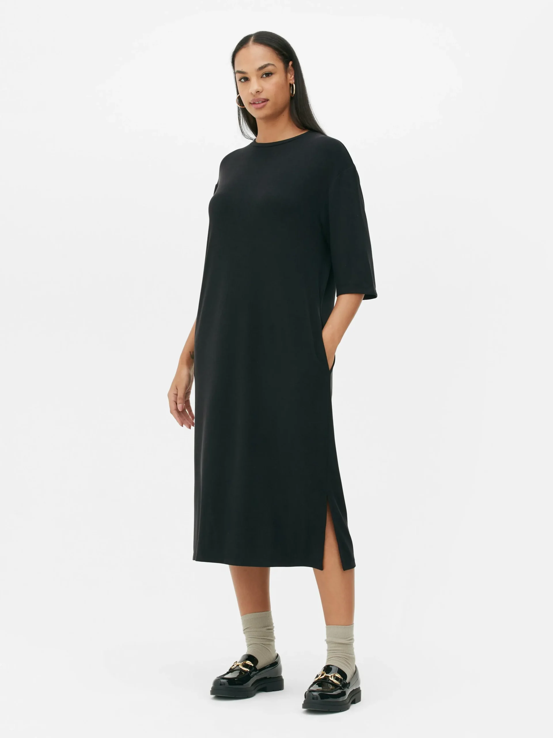 Midi-T-shirtjurk The Edit