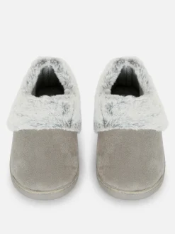 Mocassinpantoffels Met Imitatiebont