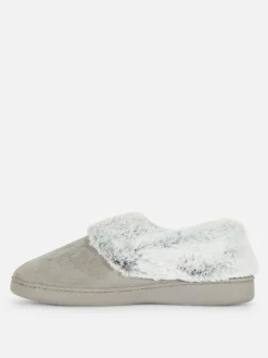 Mocassinpantoffels Met Imitatiebont