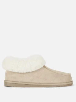Mocassinpantoffels Met Imitatiebont