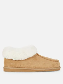 Mocassinpantoffels Met Imitatiebont