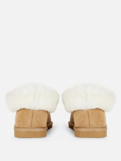 Mocassinpantoffels Met Imitatiebont