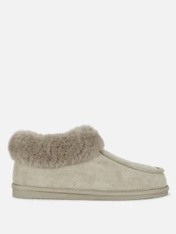 Mocassinpantoffels Met Imitatiebont