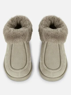 Mocassinpantoffels Met Imitatiebont