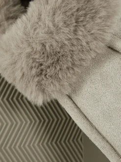 Mocassinpantoffels Met Imitatiebont