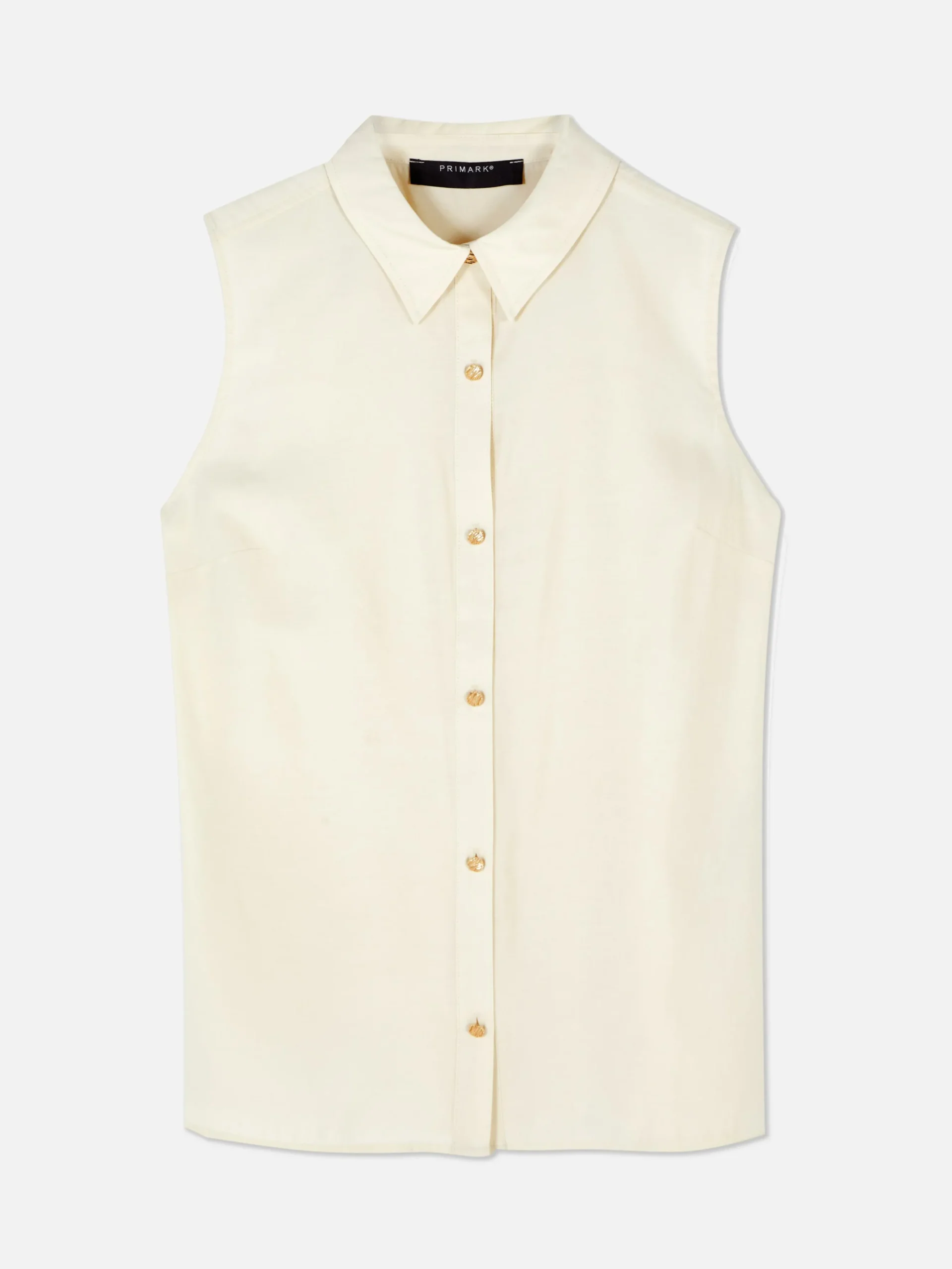 Mouwloze Blouse Met Knopen