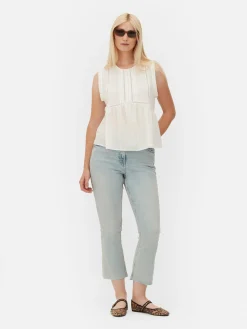 Mouwloze Blouse Met Ruches
