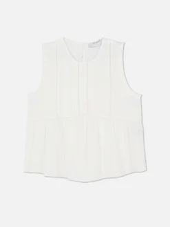 Mouwloze Blouse Met Ruches