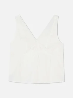 Mouwloze Blouse Met V-hals