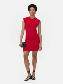 Mouwloze Bodycon-mini-jurk Met Textuur