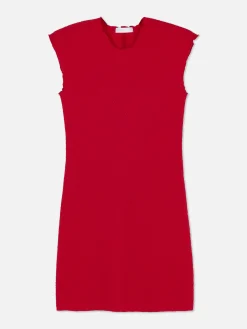 Mouwloze Bodycon-mini-jurk Met Textuur
