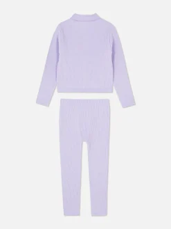 Naadloze Geribde Top En Legging