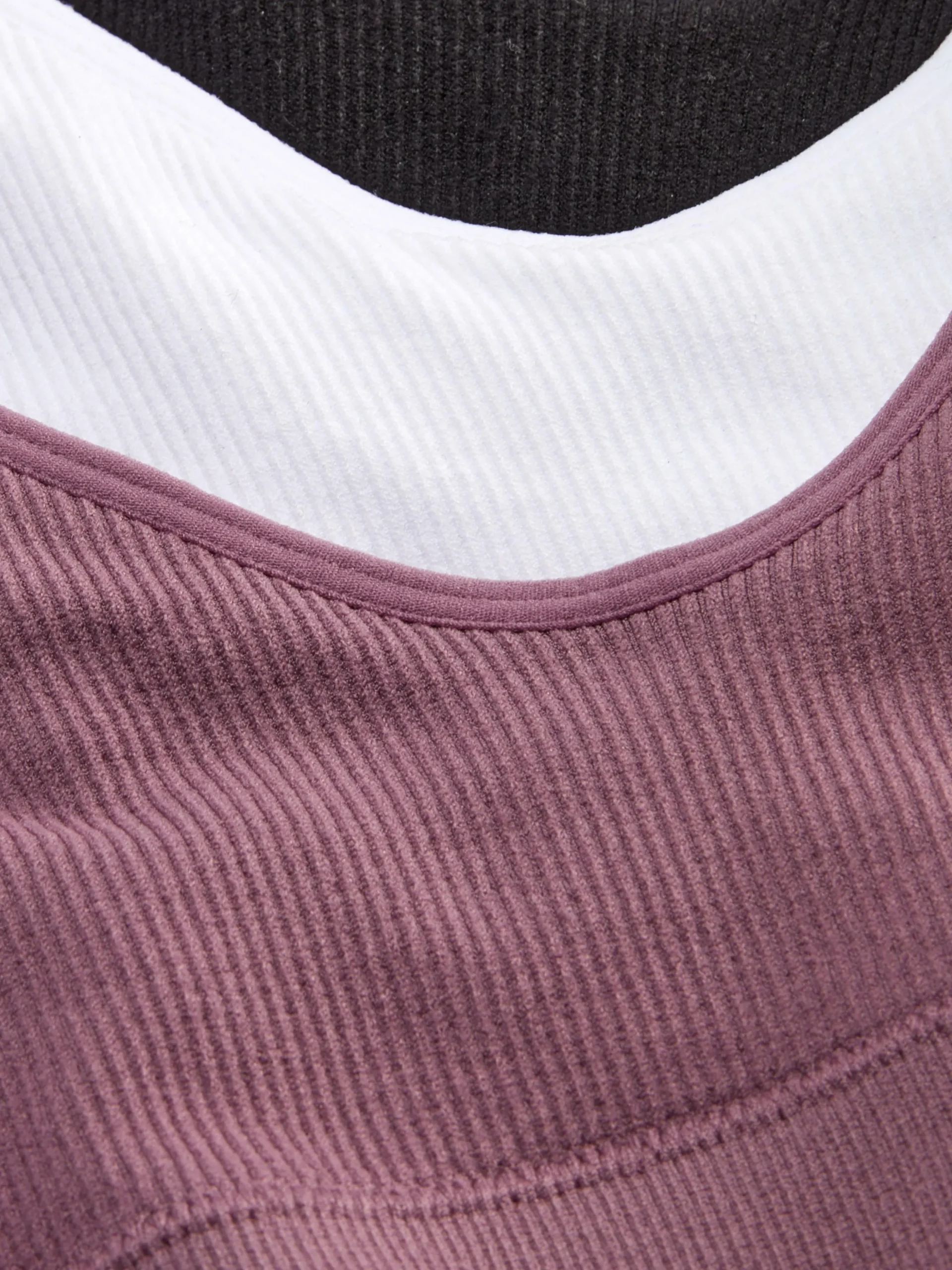Naadloze Korte Bralettes, Set Van 3
