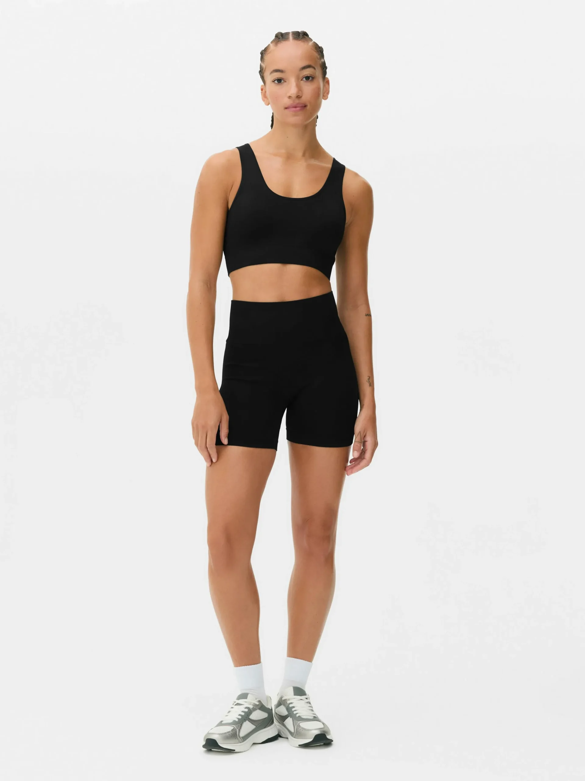 Naadloze Korte Sportbroek Met Hoge Taille