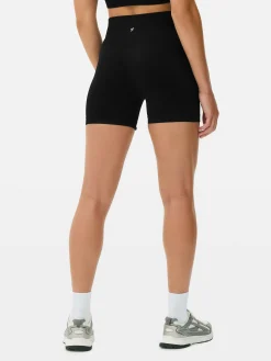 Naadloze Korte Sportbroek Met Hoge Taille