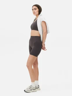 Naadloze Korte Sportbroek Met Hoge Taille