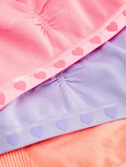 Naadloze Korte Tops Met Hartjes, Set Van 3
