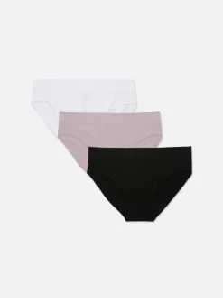 Naadloze Mini-slips Met Brede Tailleband, Set Van 3