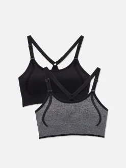 Naadloze Sportbeha's Met Racerback, Set Van 2