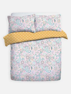 Omkeerbare Kingsize Dekbedovertrekset Met Paisley