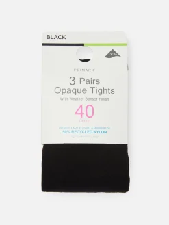 Ondoorzichtige Panty, 40 Denier, Set Van 3