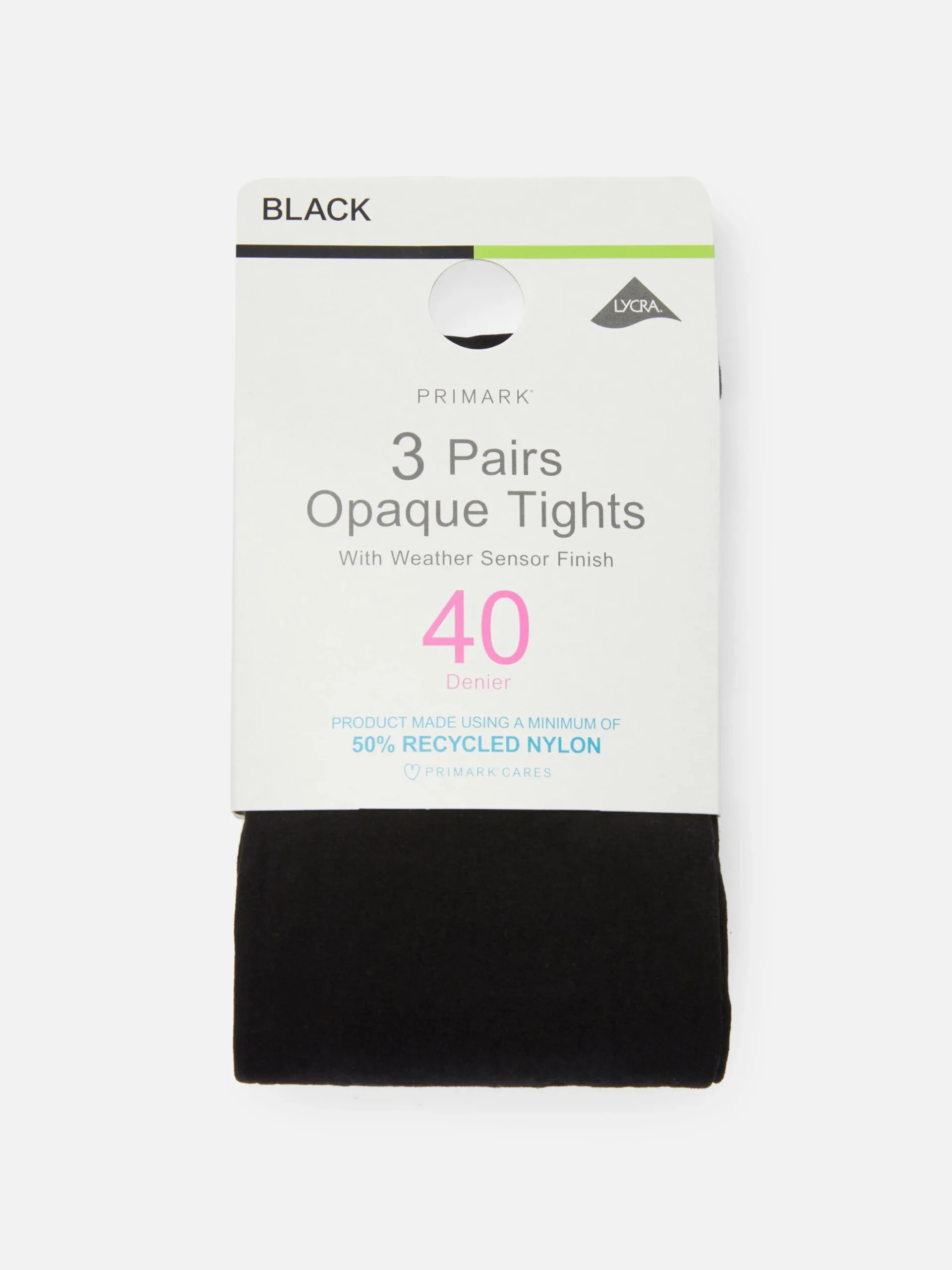 Ondoorzichtige Panty, 40 Denier, Set Van 3