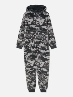 Onesie Met Rits En Camouflageprint
