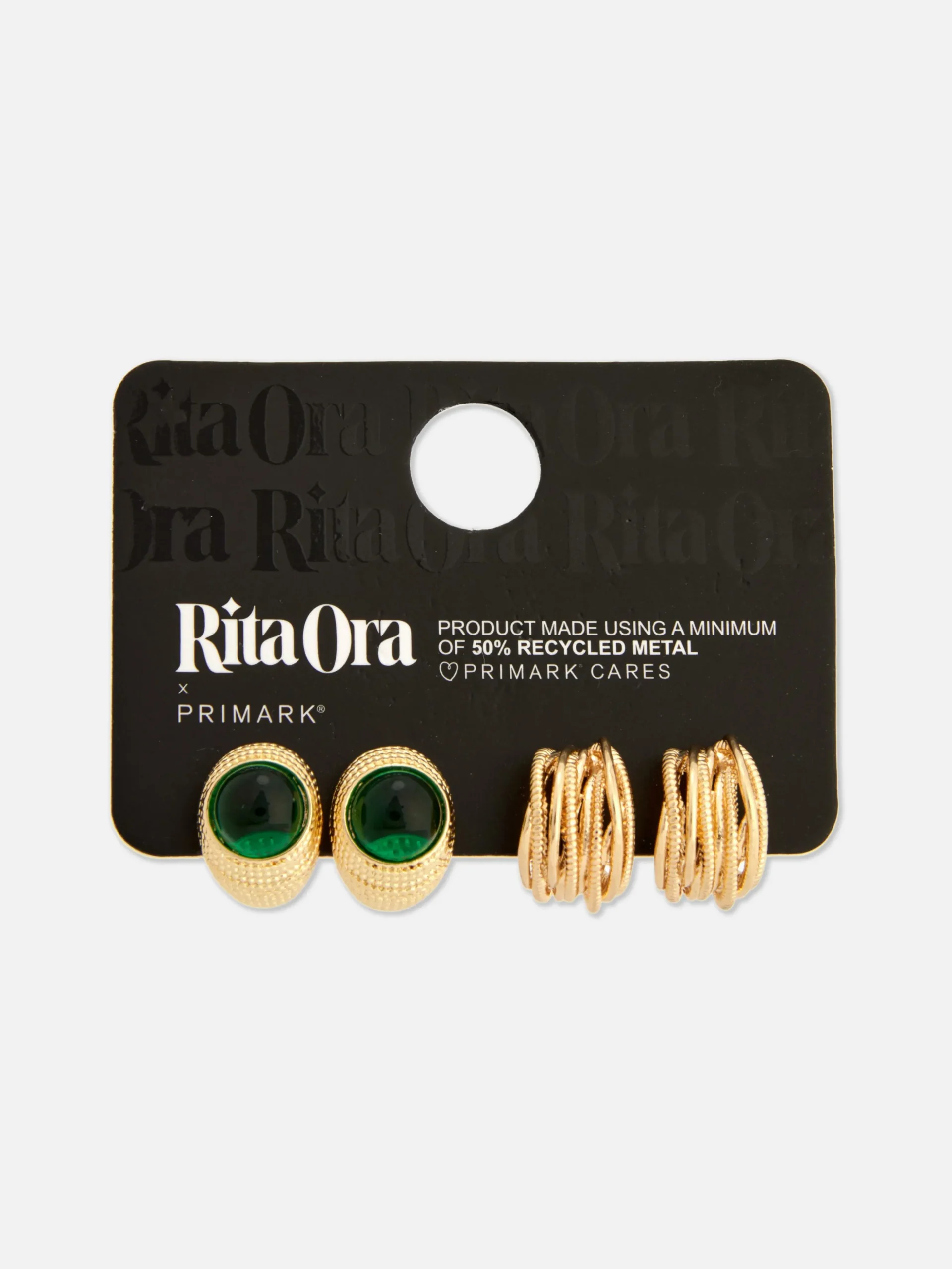 Oorringen Met Textuur Rita Ora, Set Van 2